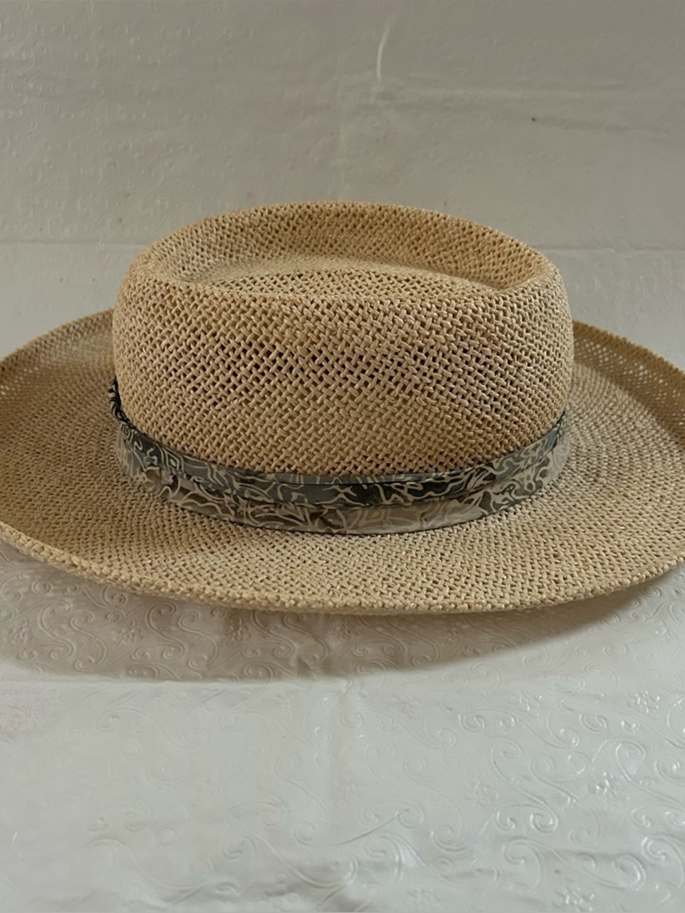DORFMAN PACIFIC HEADWEAR Summer Club~Natural Fiber Straw Hat Size L/XL